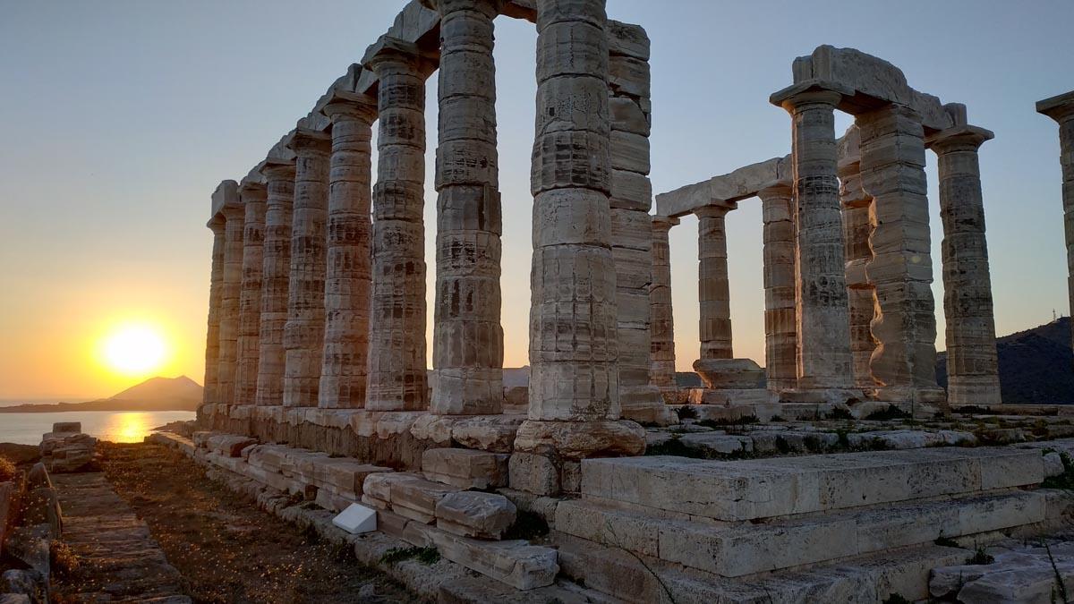 Σούνιο | Ο Ναός του Ποσειδώνα και το ειδυλλιακό ηλιοβασίλεμα